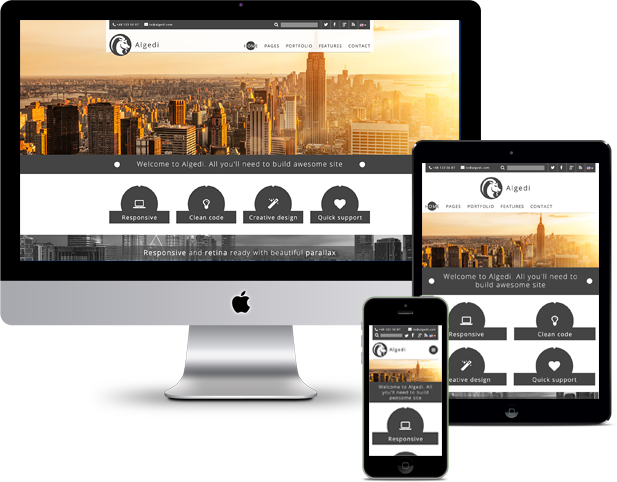 Algedi responsive theme